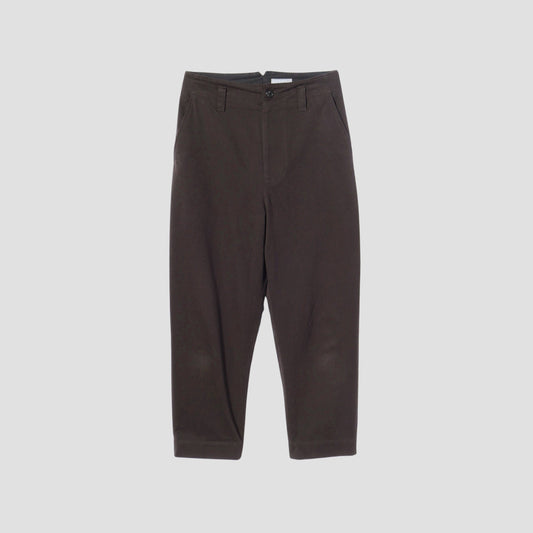DENSE COTTON TWILL TROUSERS