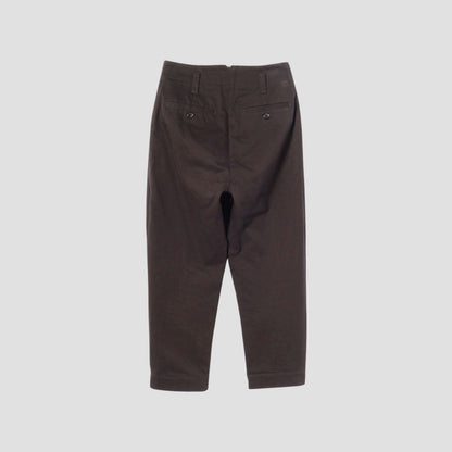 DENSE COTTON TWILL TROUSERS