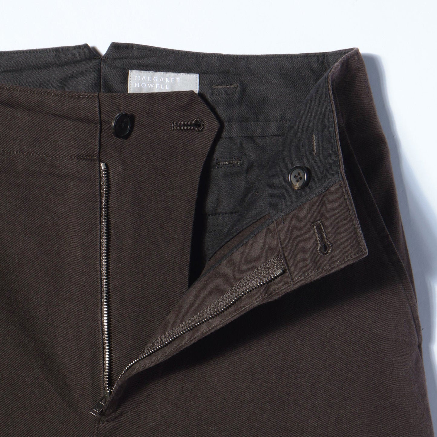 DENSE COTTON TWILL TROUSERS