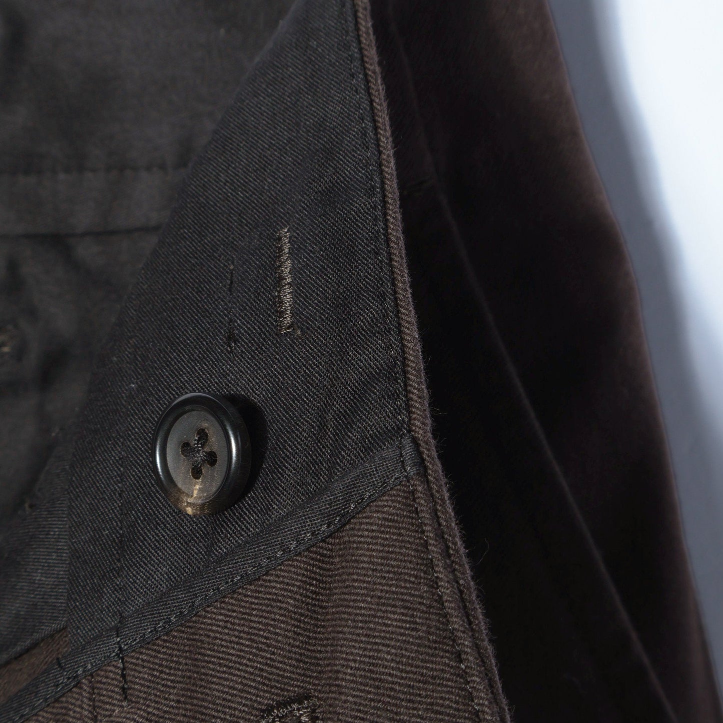 DENSE COTTON TWILL TROUSERS