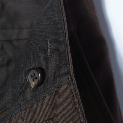 DENSE COTTON TWILL TROUSERS
