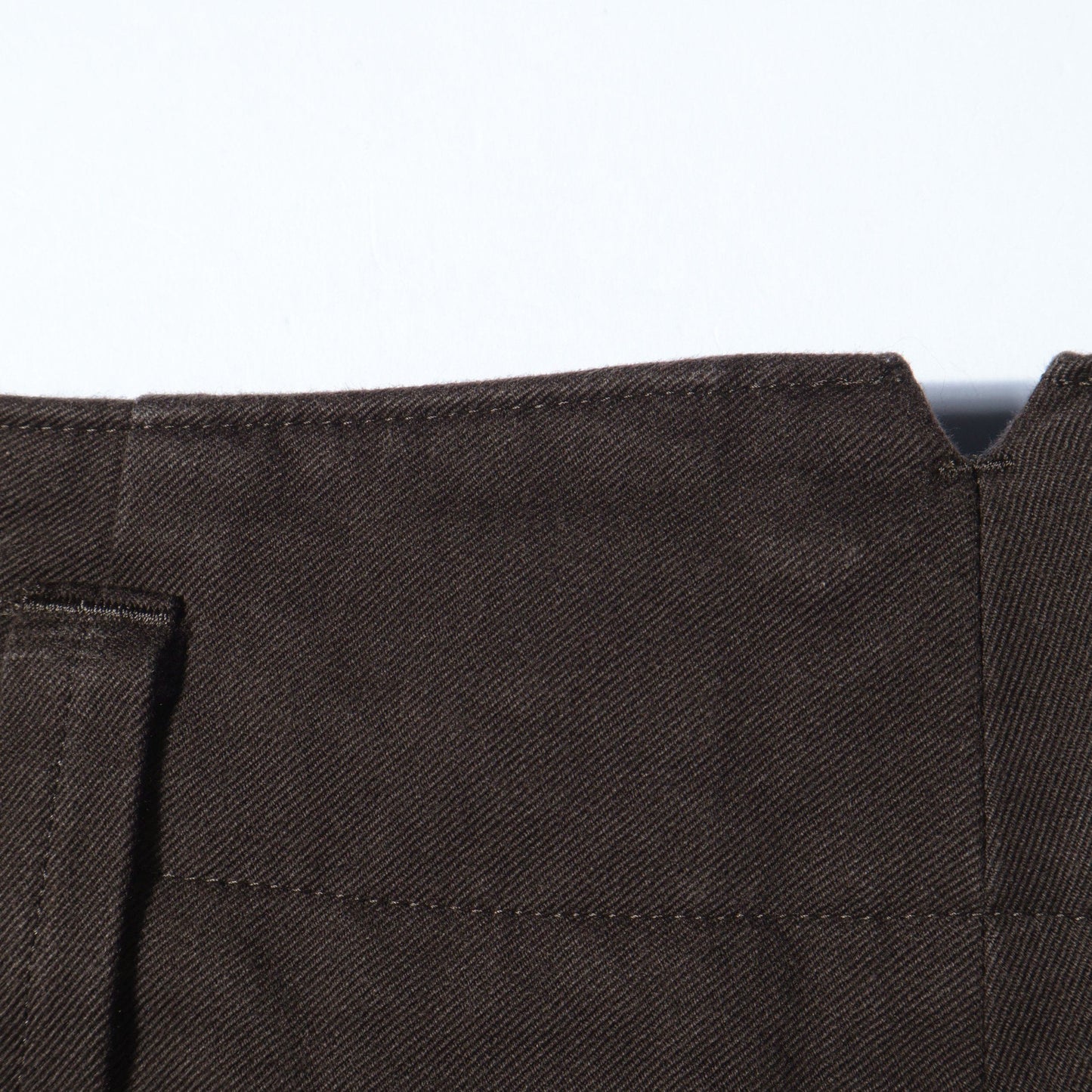 DENSE COTTON TWILL TROUSERS