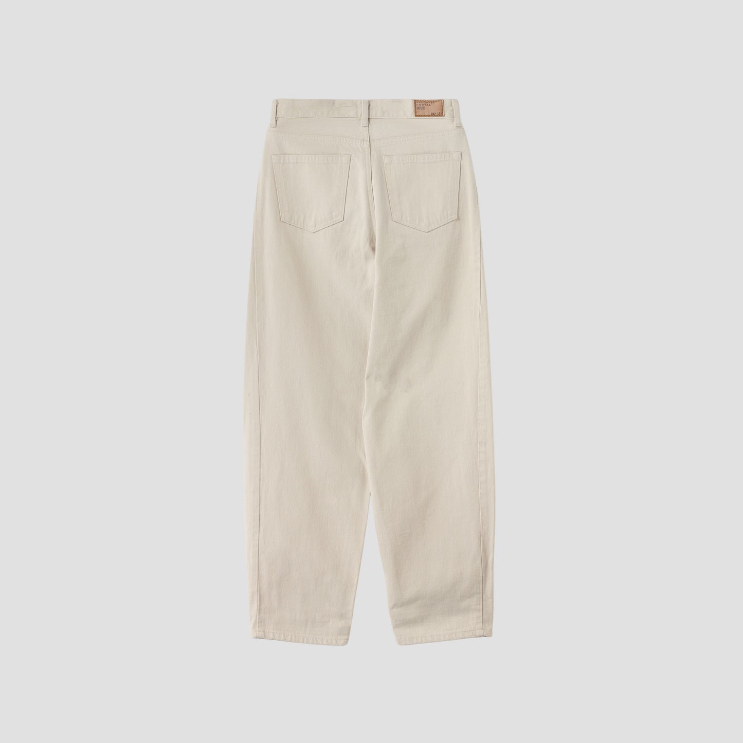 WHITE DENIM TROUSERS