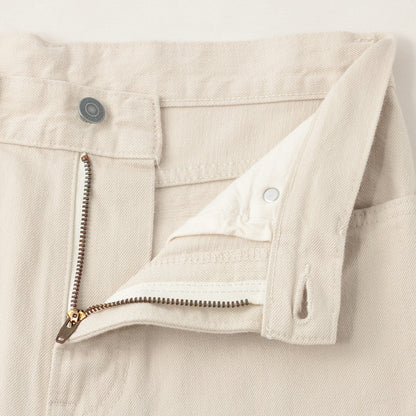 WHITE DENIM TROUSERS