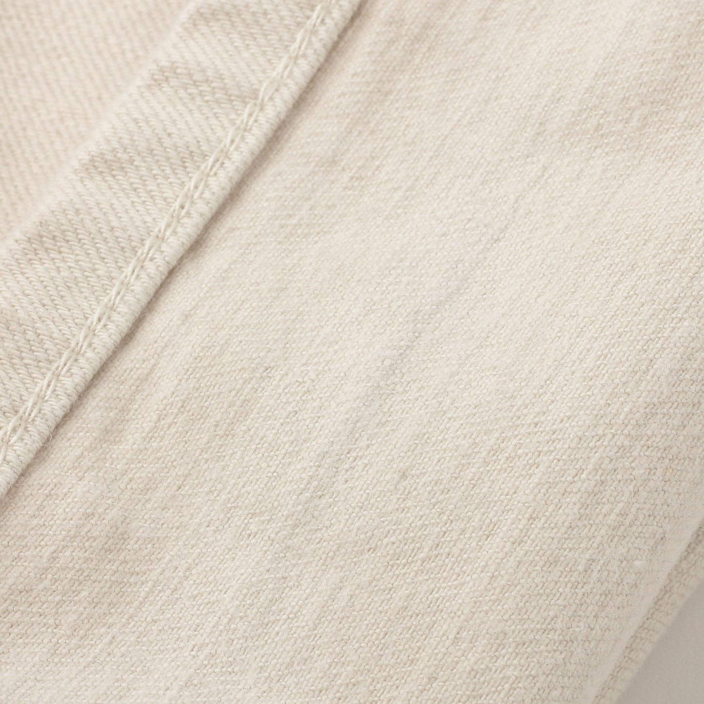 WHITE DENIM TROUSERS