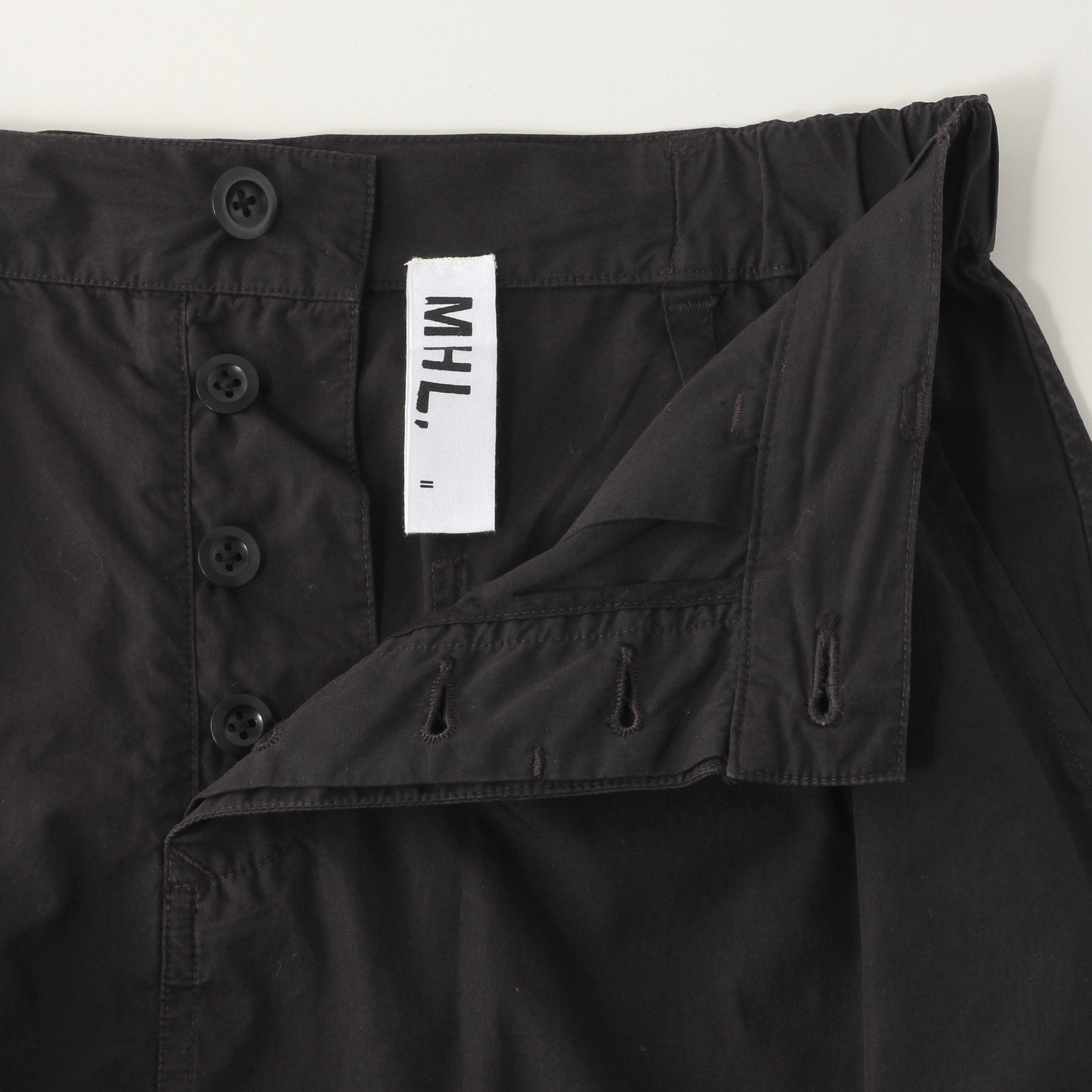 COMPACT TOUGH COTTON POPLIN SKIRT