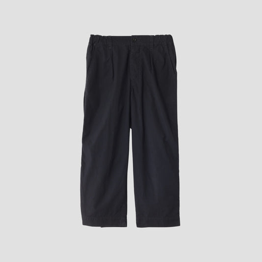 FINE COMPACT COTTON POPLIN TROUSERS