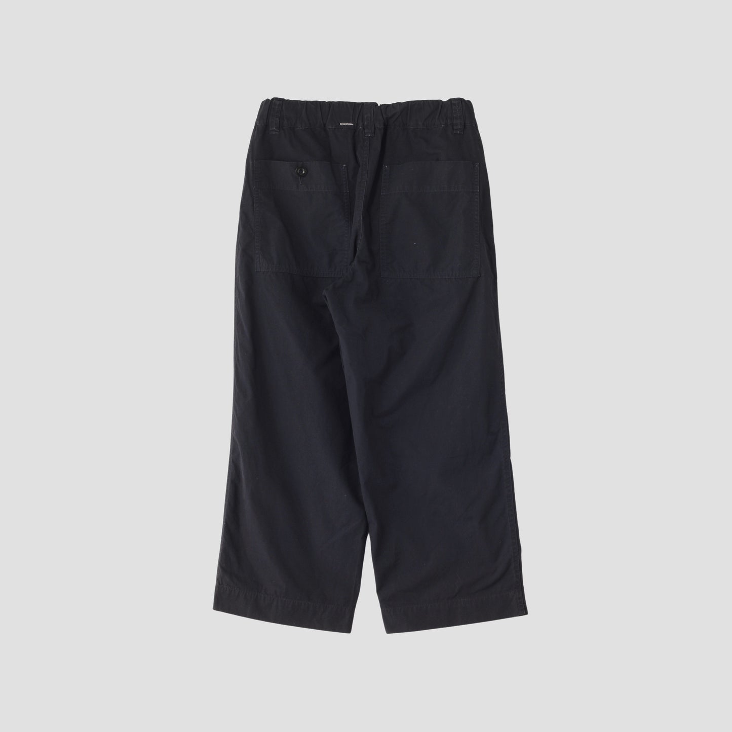 FINE COMPACT COTTON POPLIN TROUSERS