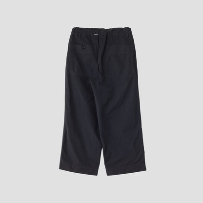 FINE COMPACT COTTON POPLIN TROUSERS