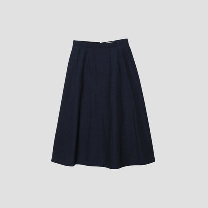 HIGH TWIST COTTON LINEN SKIRT