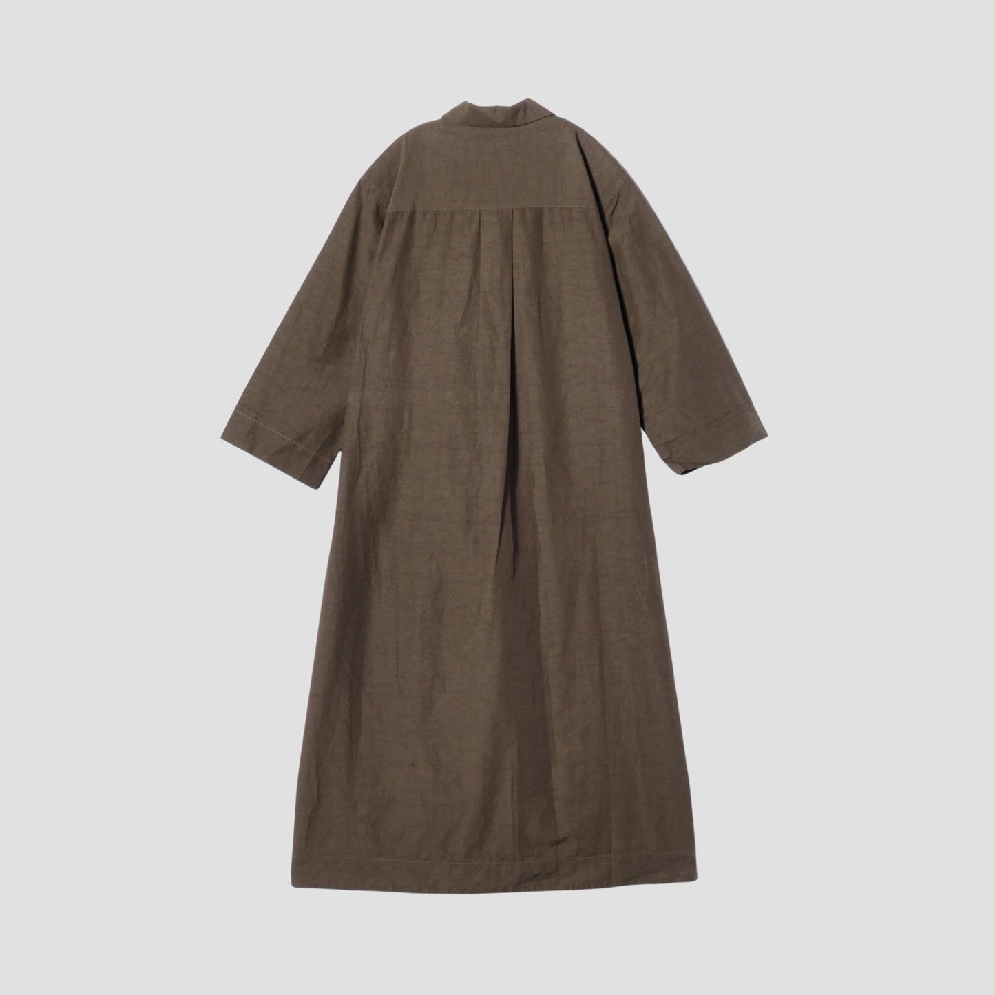 FINE PLAINWEAVE COTTON LINEN DRESS