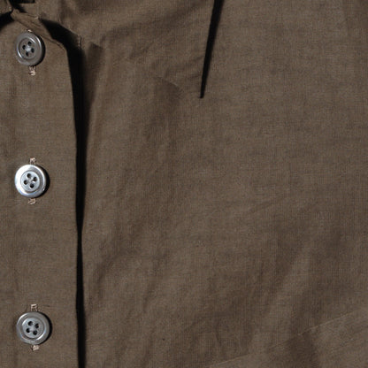 FINE PLAINWEAVE COTTON LINEN DRESS