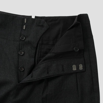 FINE WOOL TWILL TROUSERS
