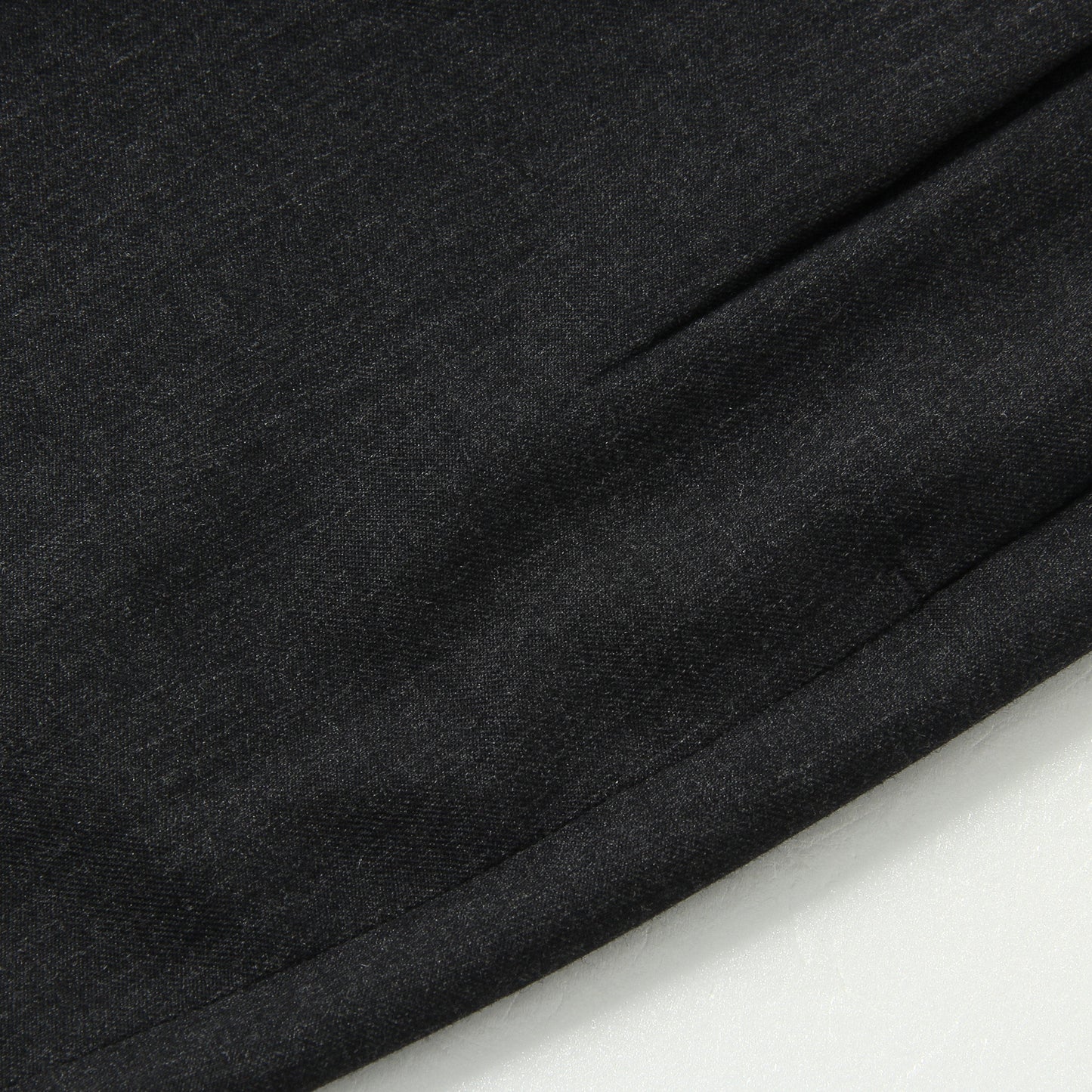 FINE WOOL TWILL TROUSERS