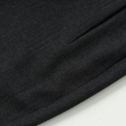 FINE WOOL TWILL TROUSERS