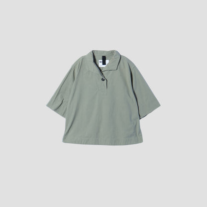WORN COTTON PLAINWEAVE SHIRT