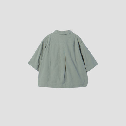 WORN COTTON PLAINWEAVE SHIRT