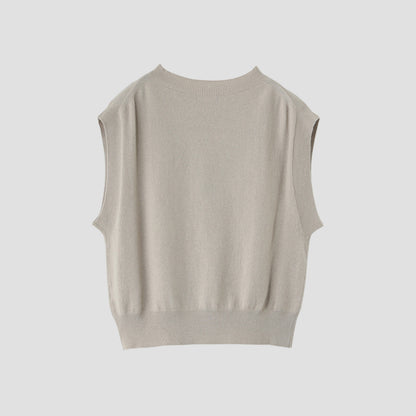 WOOL CASHMERE SLIPOVER KNIT