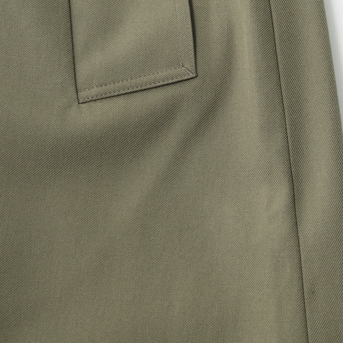 WOOL COTTON TWILL SKIRT
