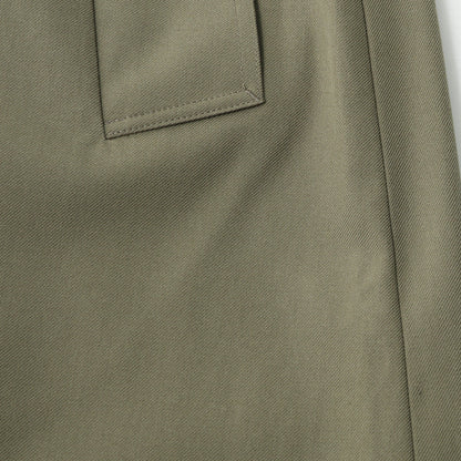 WOOL COTTON TWILL SKIRT