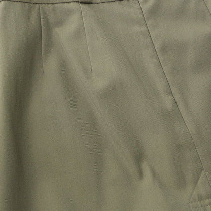 WOOL COTTON TWILL SKIRT