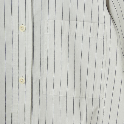 AGO COTTON RAMIE STRIPE SHIRT