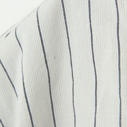 AGO COTTON RAMIE STRIPE SHIRT