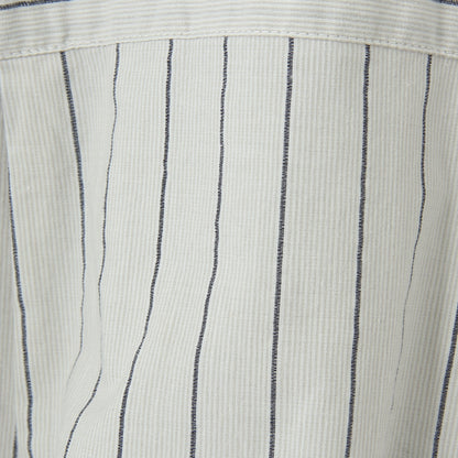 AGO COTTON RAMIE STRIPE SHIRT