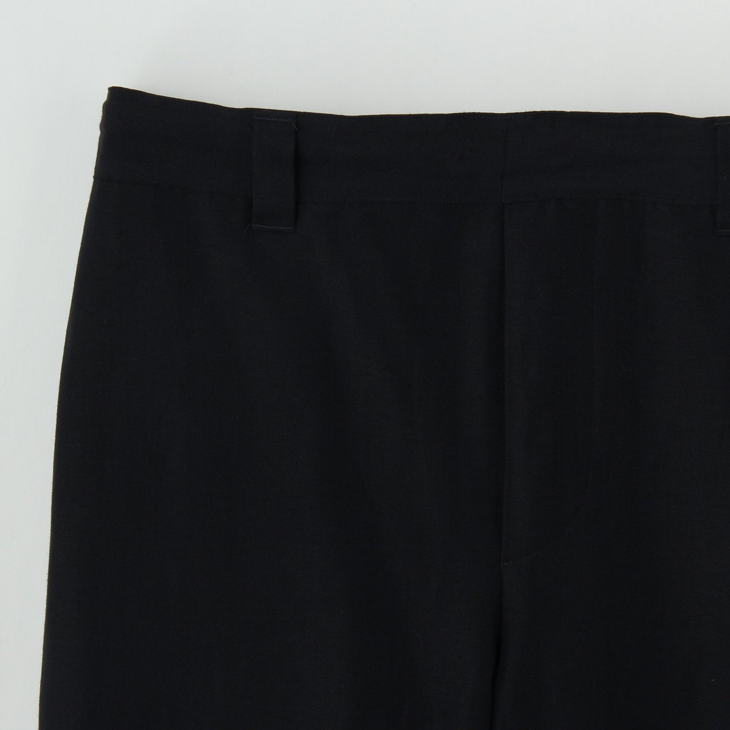 LINEN WOOL HOPSACK TROUSERS