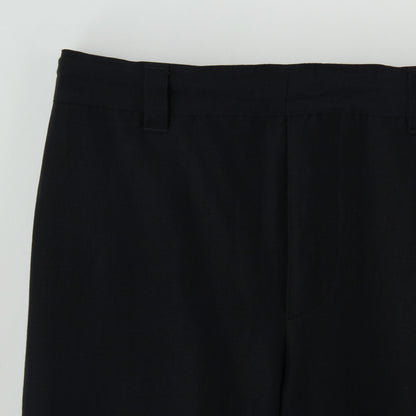 LINEN WOOL HOPSACK TROUSERS