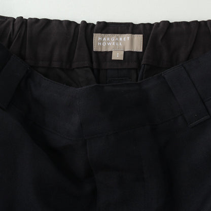LINEN WOOL HOPSACK TROUSERS