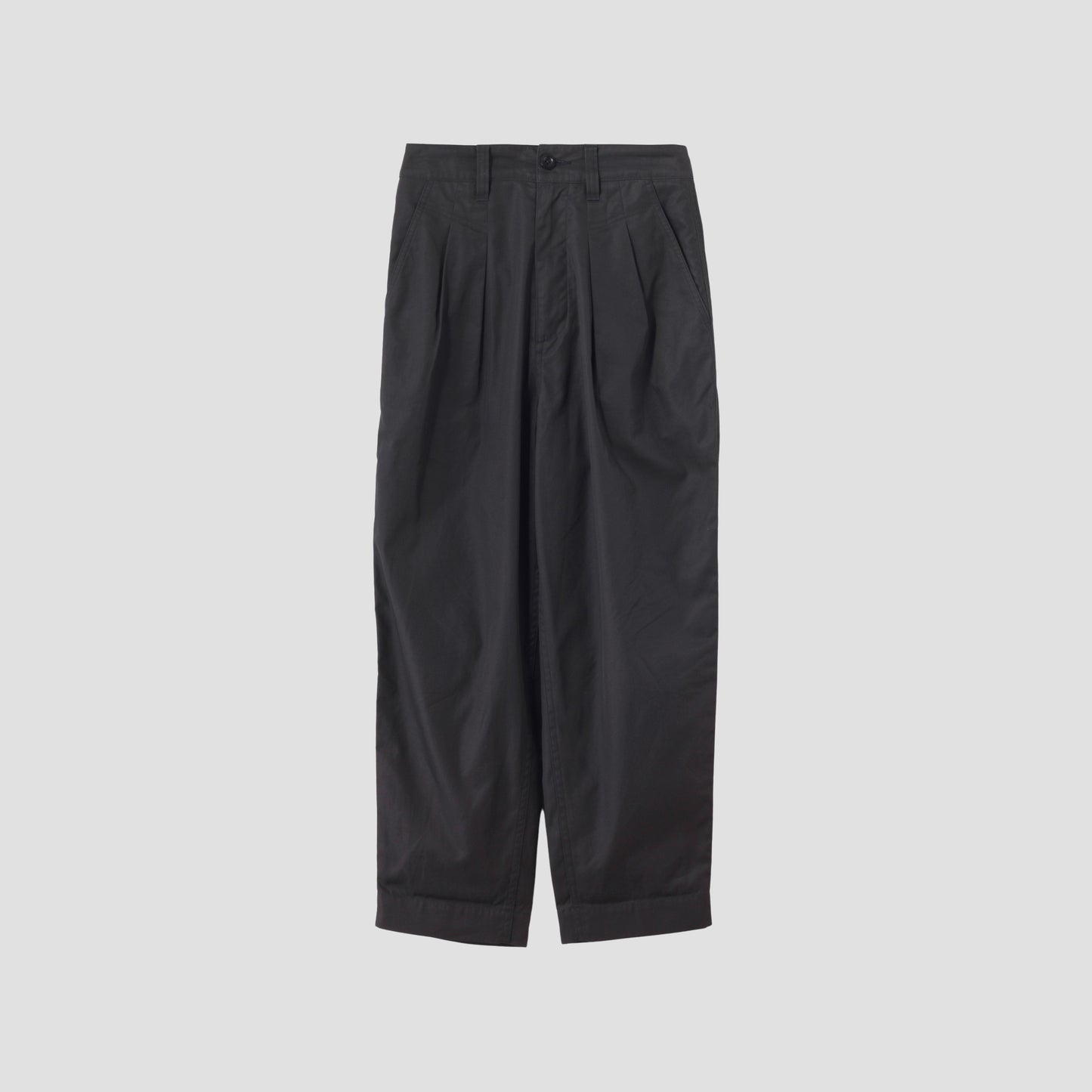 CRISP COTTON TWILL TROUSERS