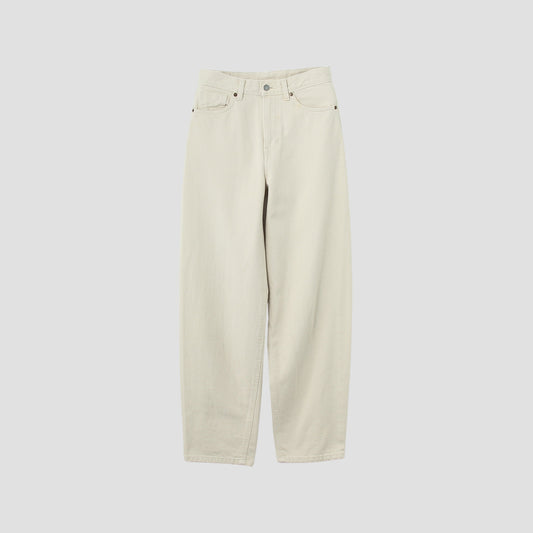 WHITE DENIM TROUSERS