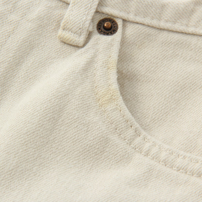 WHITE DENIM TROUSERS