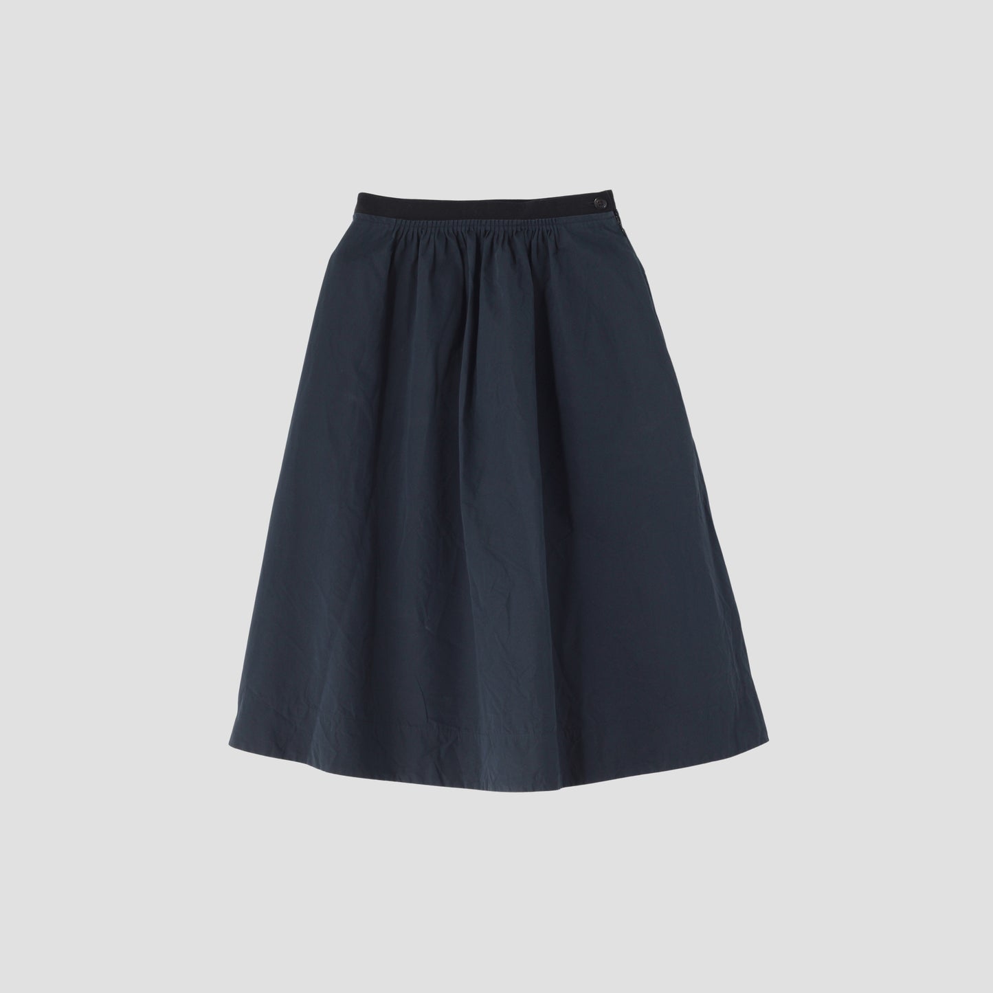 COTTON SILK POPLIN SKIRT