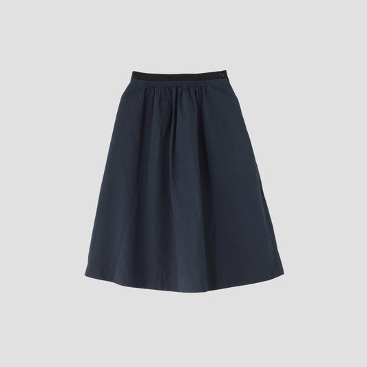 COTTON SILK POPLIN SKIRT