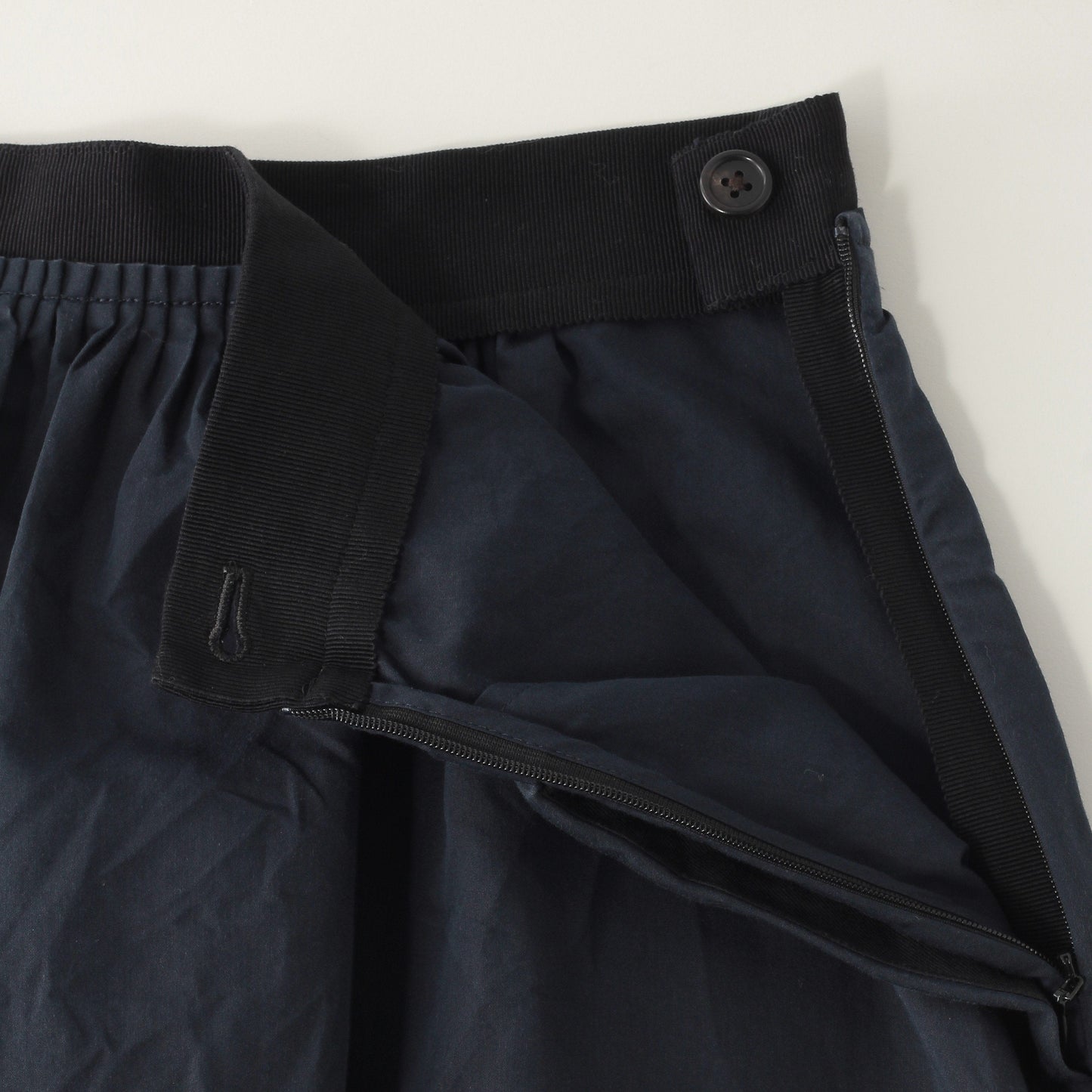 COTTON SILK POPLIN SKIRT