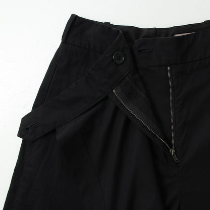 YARN DYED CRISP COTTON TROUSERS