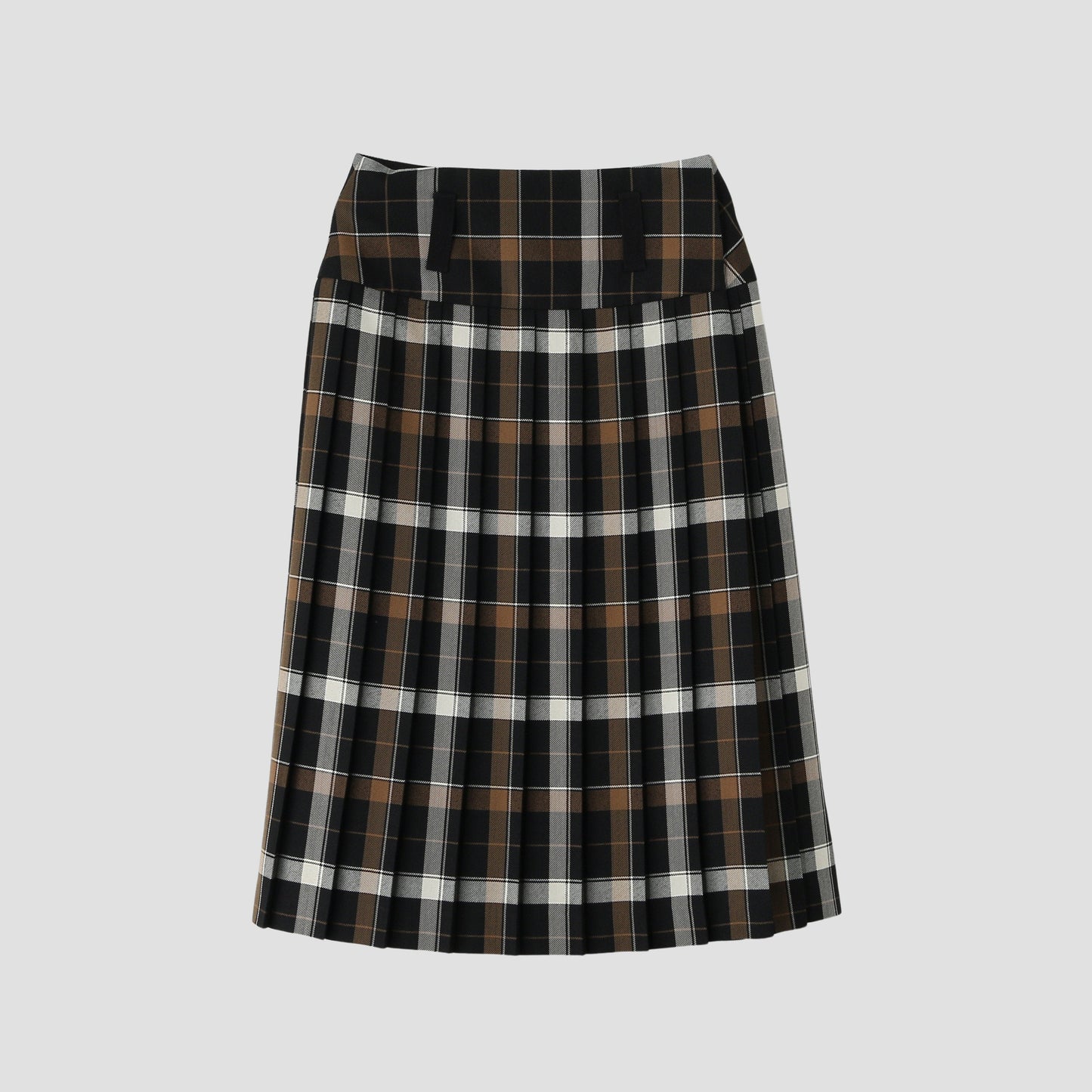 TARTAN WOOL BLEND SKIRT