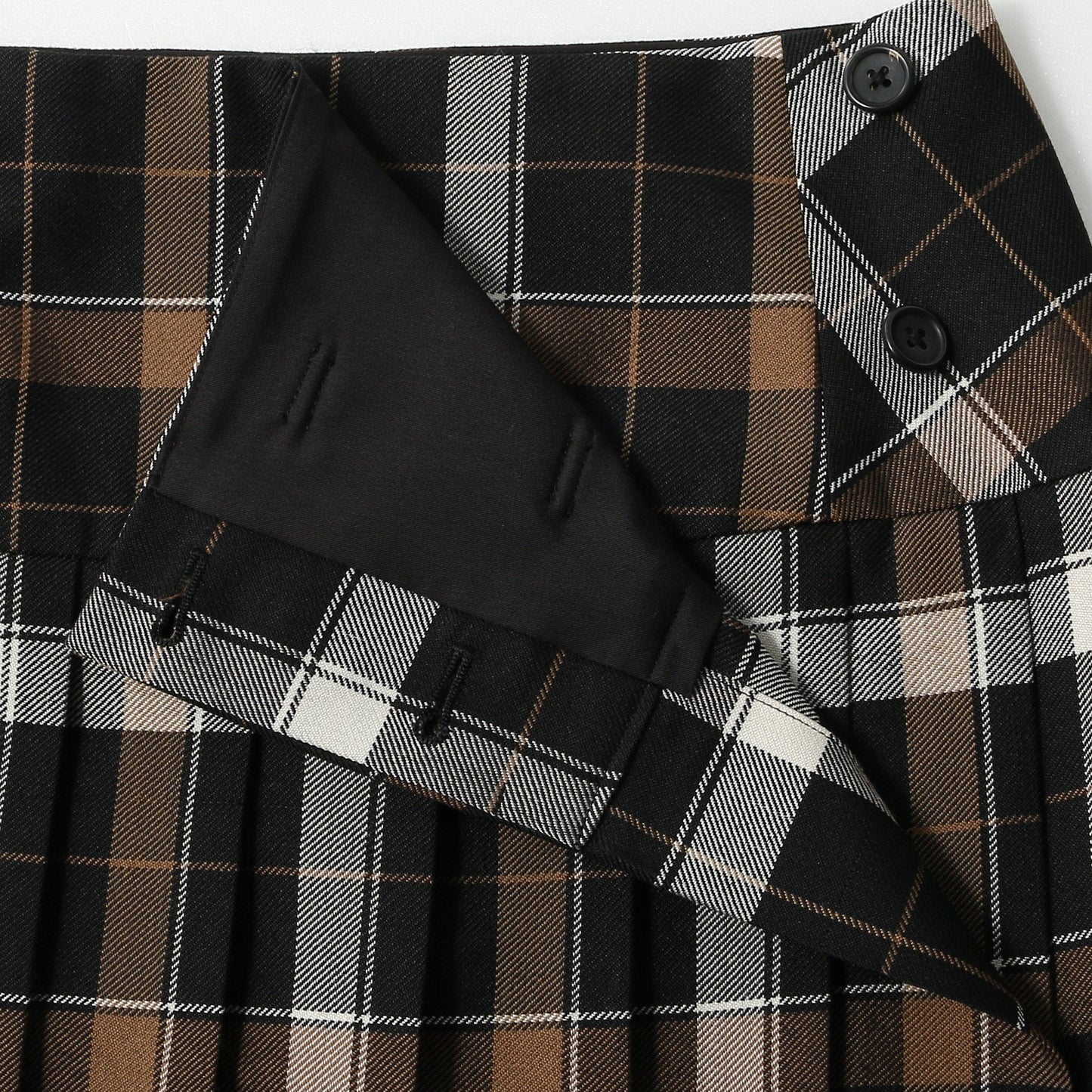 TARTAN WOOL BLEND SKIRT