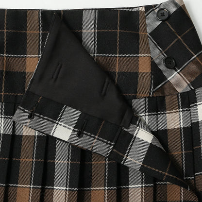 TARTAN WOOL BLEND SKIRT
