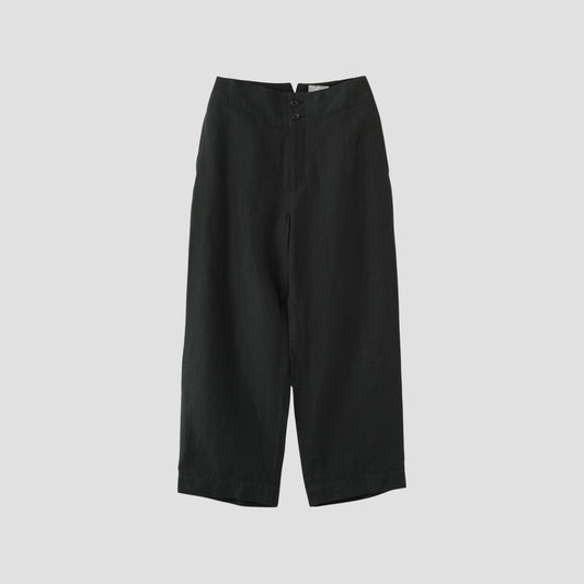 MATT LINEN POPLIN TROUSERS