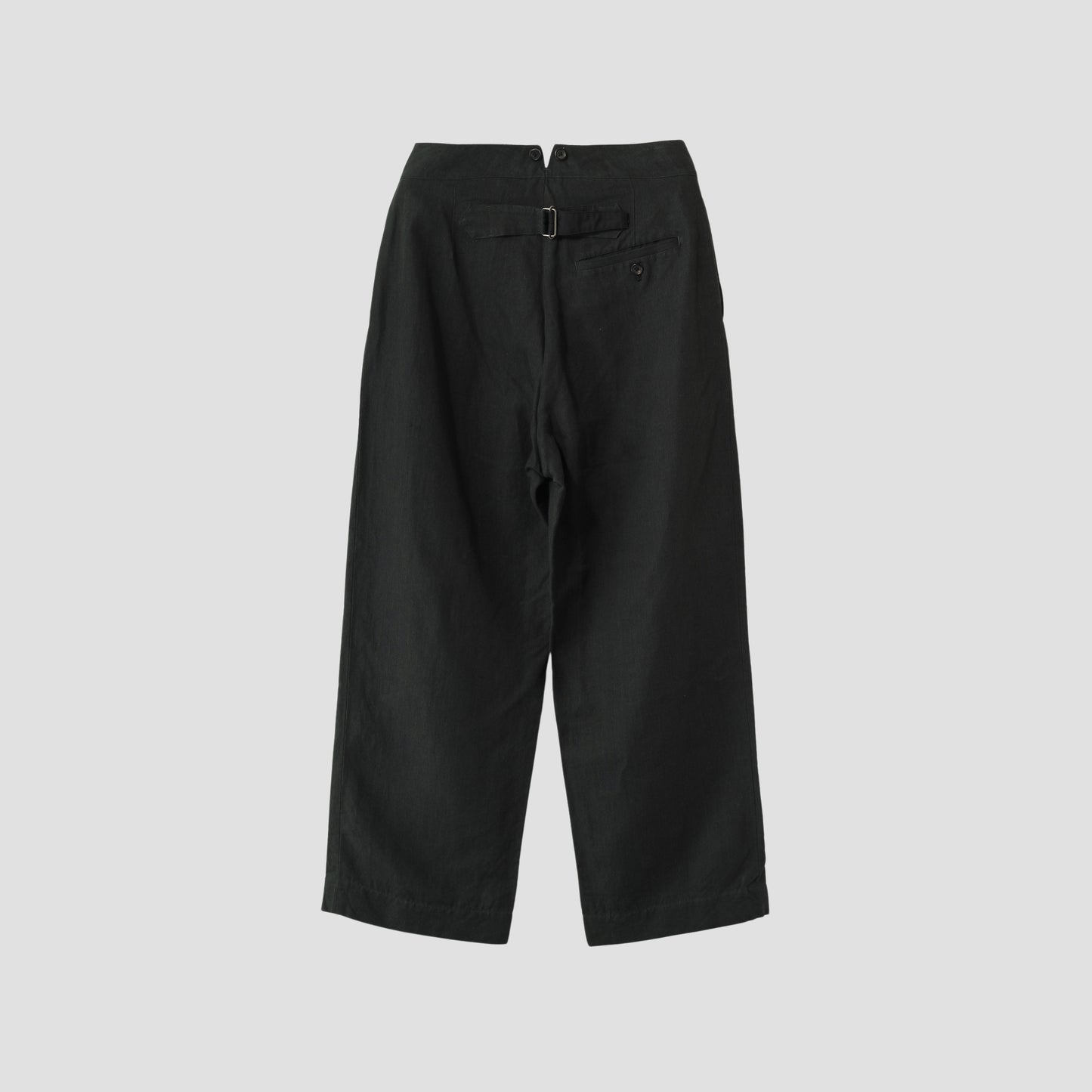 MATT LINEN POPLIN TROUSERS
