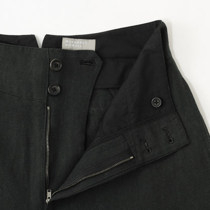 MATT LINEN POPLIN TROUSERS