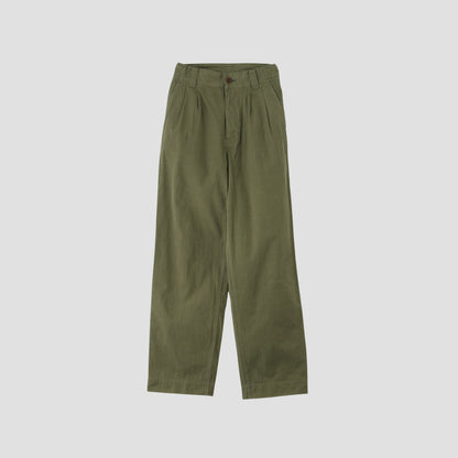 GARMENT DYE LIGHTWEIGHT PLAINWEAVE TROUSERS