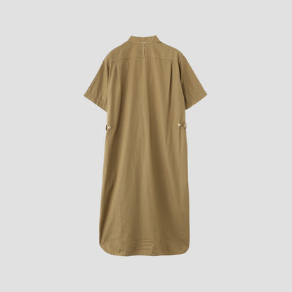 AGO GARMENT DYE BASIC POPLIN DRESS