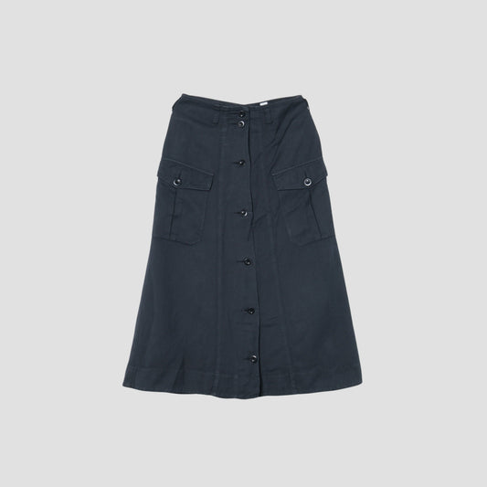 HIGHTWISTED COTTON LINEN SKIRT
