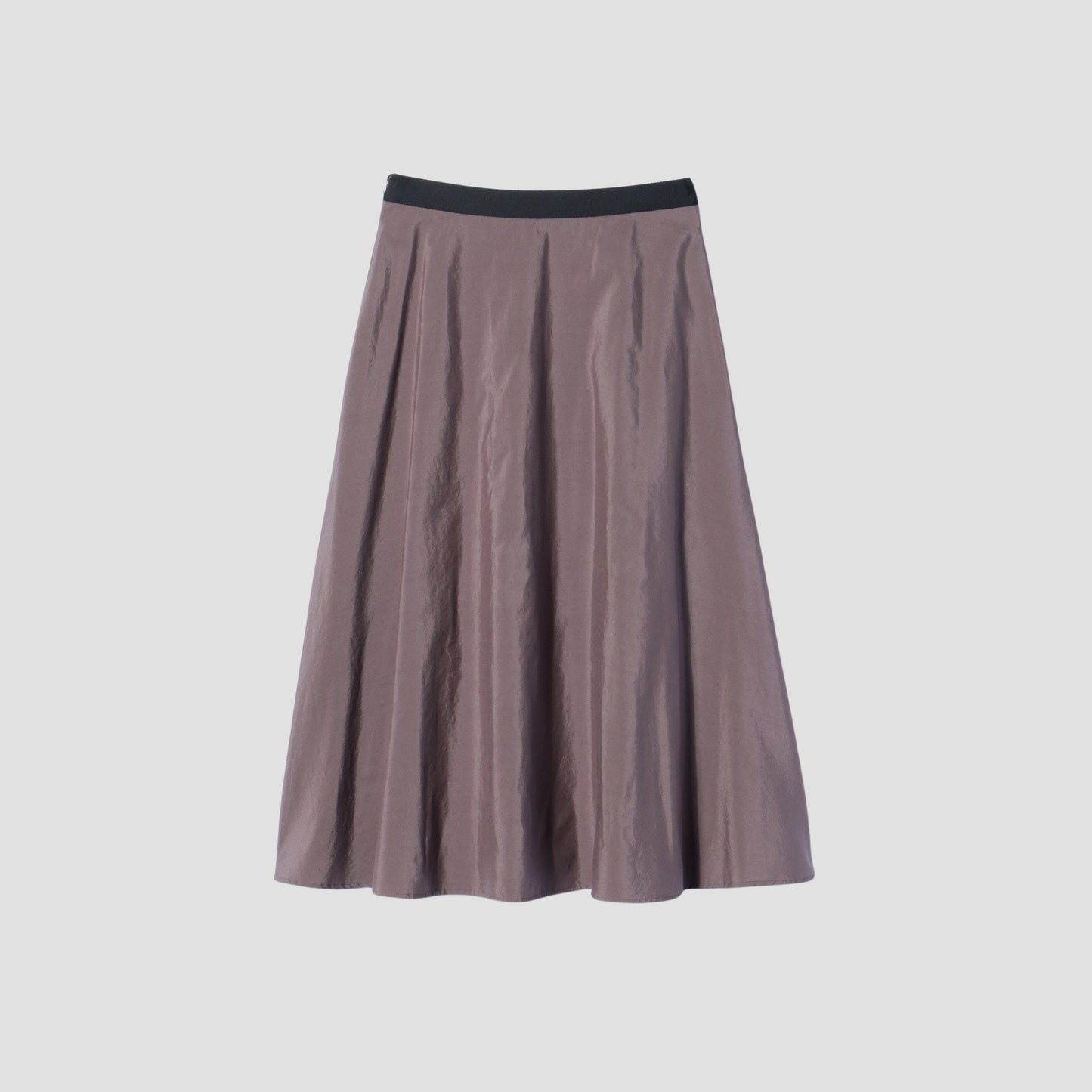 SILK COTTON POPLIN SKIRT
