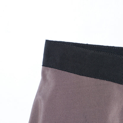 SILK COTTON POPLIN SKIRT