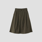 COTTON LINEN CHINO SKIRT